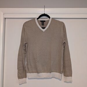 Banana Republic Silk and Cashmere Blend Striped Sweater